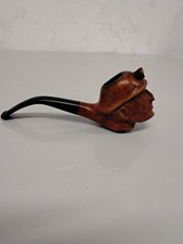 Pipe En Bois Sculpté Tête De Mineur