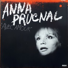 ANNA PRUCNAL AVEC AMOUR 33T LP 1981 RCA 37.541 POCHETTE intérieure dédicacée