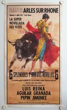 Affiche Corrida PLAZA de TOROS ARLES /S RHONE 1979 REINA GRANADA JIMENEZ - 53x97
