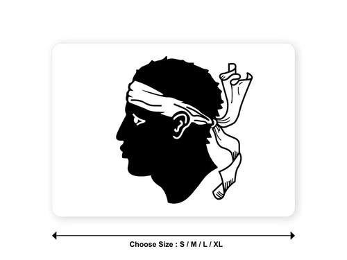 Sticker drapeau france corse - sticker,