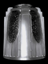 3 TULIPES MULLER FRERES LUNEVILLE RARES VERRE PRESSÉ  MOULÉ  ART DECO SIGNÉES