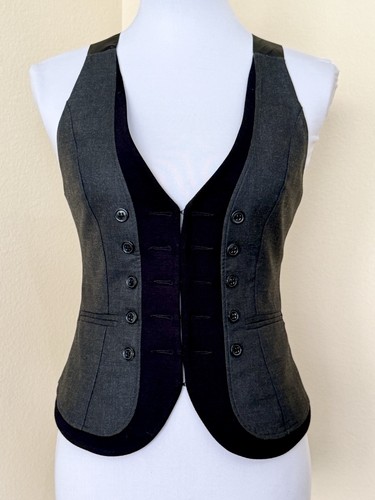 Bebe halter tuxedo vest - halter,