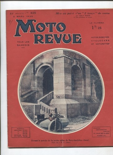 Moto revue 625 - moto, mars