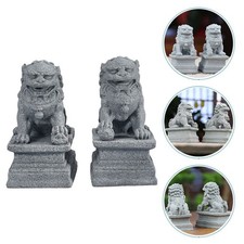  2 Pcs Figurines De Lions En