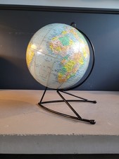 Globe terrestre Girard et Barrère années 50-60 piètement string