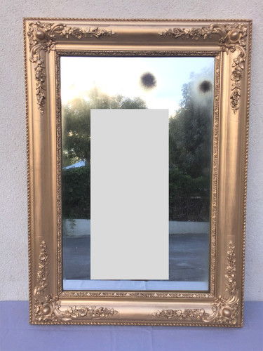 Miroir cadre ancien bois - ancien, stuc