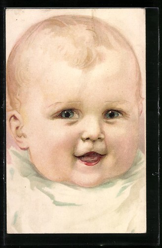 Lithographie visage enfant - visage, d'enfant