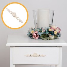  Poignées de tiroir de fleur de rose vintage de style européen, boutons