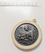 Médaillon ancien Ange gardien