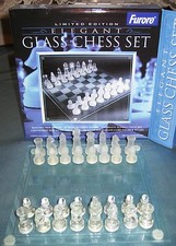 JEU D'ÉCHECS EN VERRE JEU