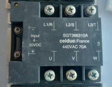 Relais statique triphasé / Static relay Celduc SGT366310A 440VAC 70A