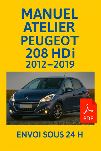 Manuel atelier peugeot 208 hdi - atelier,