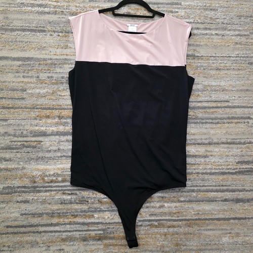 Body sans manches bicolore