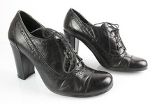 Escarpins Richelieu TEXTO Cuir Noir T 37 Très bon état