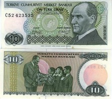 TURQUIE billet neuf de 10 LIRA