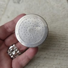 Boîte Argent Minerve Napoléon III Fin XIXè Argent Guilloché