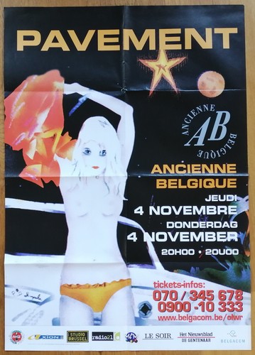 Pavement affiche concert - pavement,