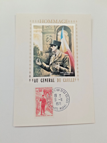 1971 carte 1er - jour, hommage