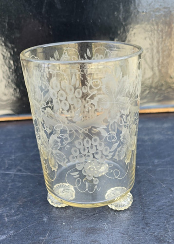 Gobelet verre gravé - gravÉ, decor