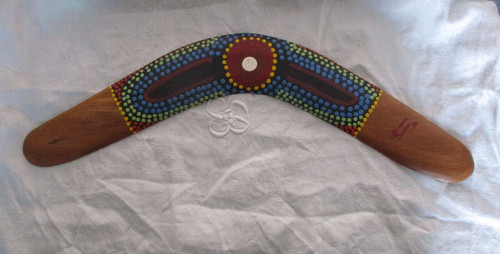 Boomerang peint main - peint, la