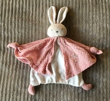 Doudou Lapin rose blanc Petits