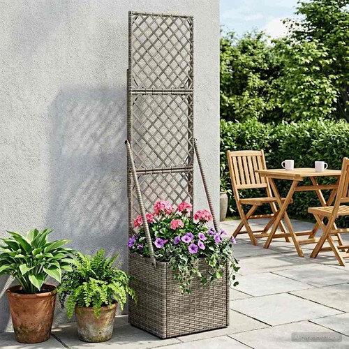 Bac fleurs avec treillis - bac,