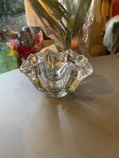 cendrier vide poche en cristal