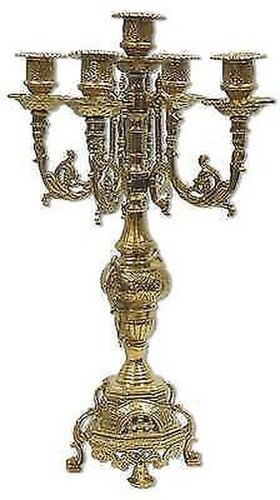 Chandelier bougeoir français - chandelier,