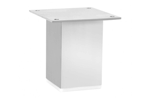 Pied meuble argent carré - meuble,