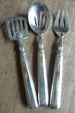 Service à mignardises ancien/Hors d'œuvre en métal argenté Art Déco poinçon LF