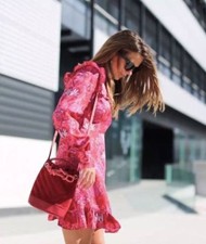 ZARA FUCSIA PINK PRINTED