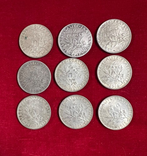 Pieces francs argent - 9, 2