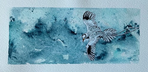 Aquarelle originale phaeton - aquarelle,