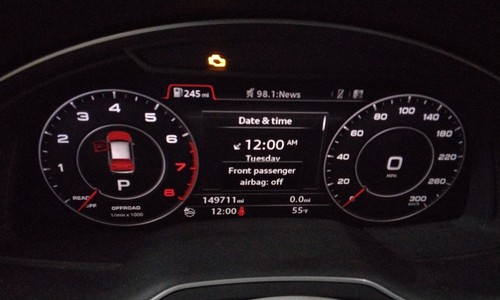 2017 speedometer gauge - q7,