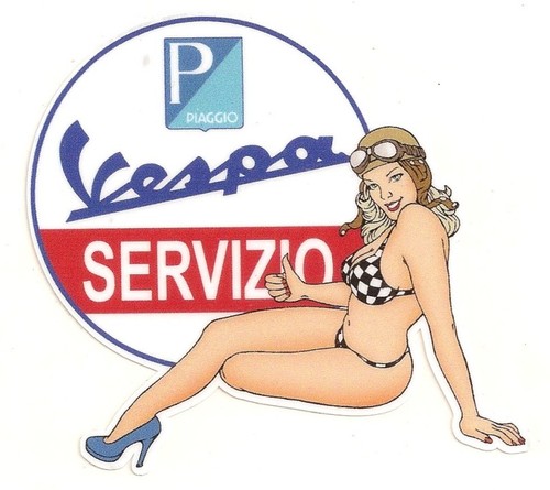 Vespa servizio left pin - servizio, up