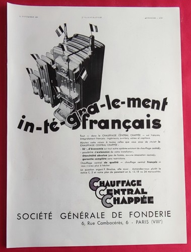 Publicité presse 1931 - publicité, de