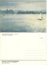 CARTE POSTALE - PLANCHE A VOILE OCEAN PEINTURE AQUARELLE / WINDSURF POSTCARD