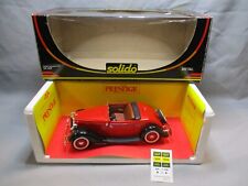 AU324 SOLIDO PRESTIGE 1/18 FORD ROADSTER CABRIOLET REF 8008 ROUGE
