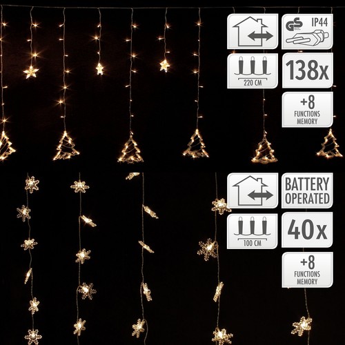 Rideau lumineux étoiles