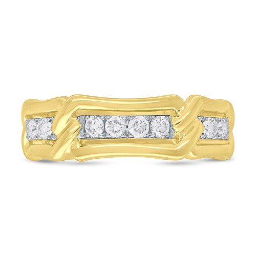 Hommes 14k jaune diamant - 14k,
