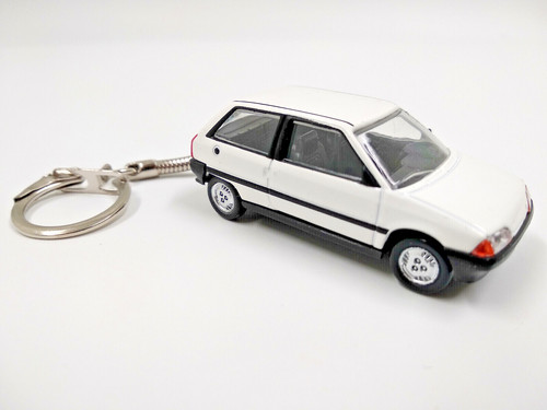 Porte clé citroën - clé, blanc