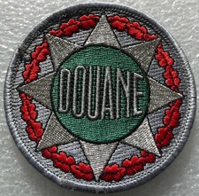 DOUANE PLAQUE TISSU DE MOTARD