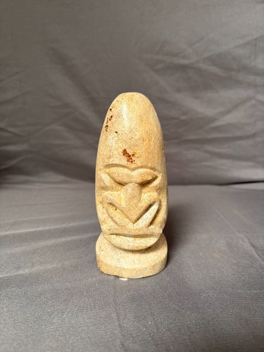 Ancien tête tiki pierre - ancien,