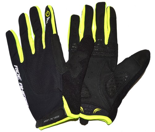 Gants longs vtt - pe, nr/jaune