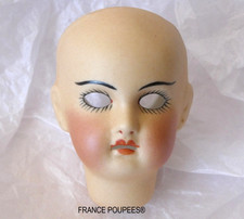 Tête JUMEAU® ASIATIQUE  porcelaine-REPRODUCTION-FAIT MAIN-FRANCE POUPEES