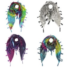 Foulard en coton motif floral