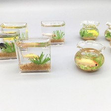 1 aquarium miniature en verre