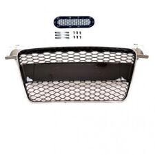 CALANDRE NID D'ABEILLE CHROME + NOIR POUR AUDI TT 8J DE 2006 A 2014