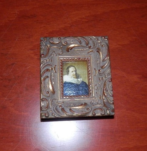 Vintage miniature wood picture - vintage,