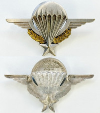 INSIGNE BREVET TAP PARACHUTISTE MATRICULÉ #120698 GUERRE D'ALGÉRIE - DRAGO OM